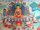 Pokhara Karma Dubgyu Chokhorling Monastery 10 Shakyamuni Buddha Painting In The Main Prayer Hall 